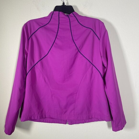 ellesse Women's Mauve Windbreaker Jacket Medium Outdoor Zip Pockets! - Picture 3 of 3
